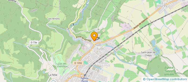 localisation de l'entreprise MONSIEUR DAMIEN BONELLI  TULLINS