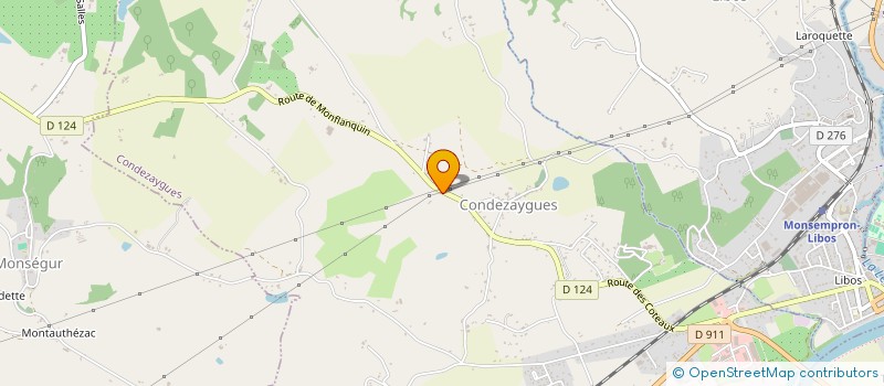 localisation de l'entreprise MONSIEUR DAMIEN BONGIOVANNI  CONDEZAYGUES