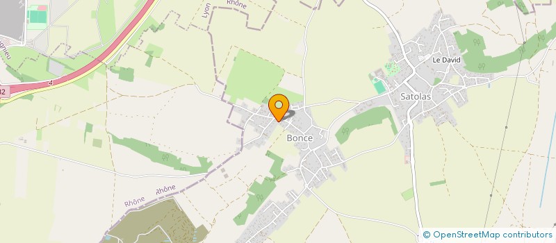 localisation de l'entreprise MONSIEUR DAMIEN BONNAFOUX  SATOLAS-ET-BONCE