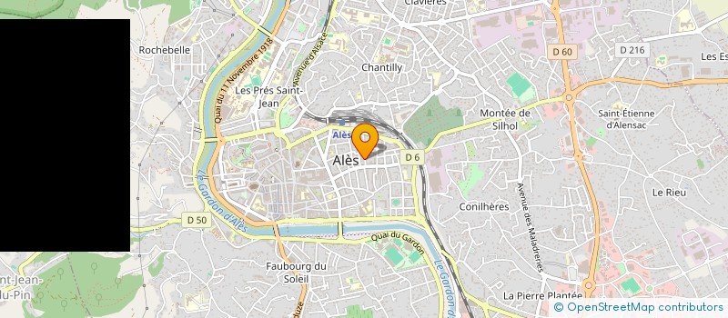 localisation de l'entreprise MONSIEUR DAMIEN BONNEFILLE  ALES