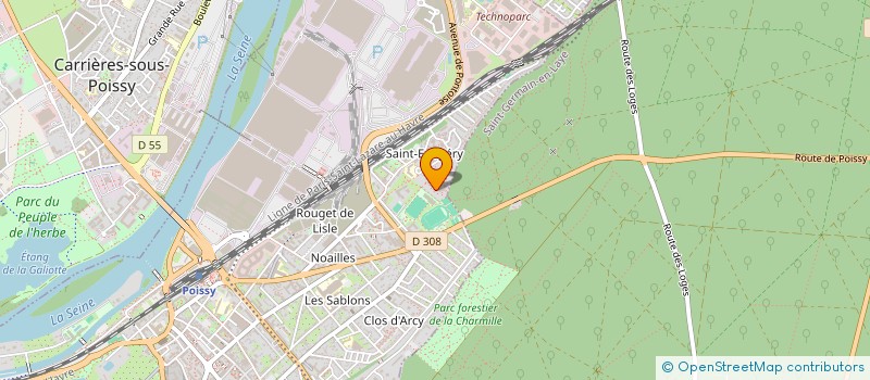 localisation de l'entreprise MONSIEUR DAMIEN BONNEFON  POISSY