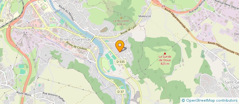 localisation de l'entreprise MONSIEUR DAMIEN BONNEFOUX  SAINT-GERMAIN-LAPRADE