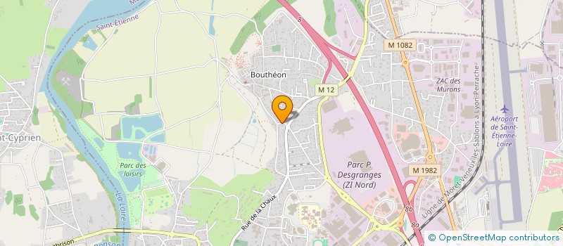 localisation de l'entreprise MONSIEUR DAMIEN BONNEFOY  ANDREZIEUX-BOUTHEON