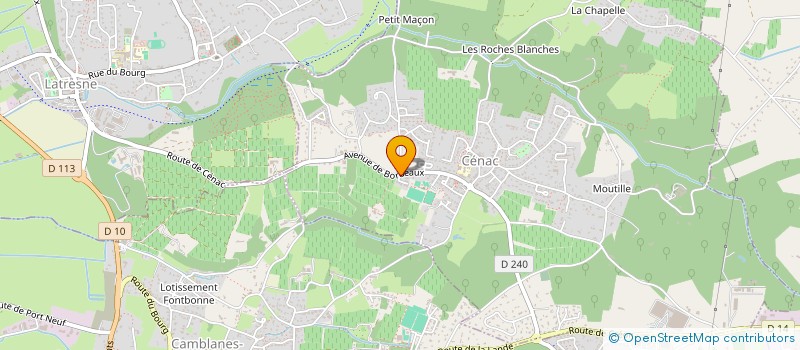 localisation de l'entreprise MONSIEUR DAMIEN BONVARLET  CENAC