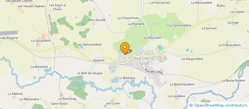 localisation de l'entreprise MONSIEUR DAMIEN BORDEAU  MARCILLE-LA-VILLE