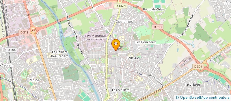 localisation de l'entreprise MONSIEUR DAMIEN BORDES à COULAINES