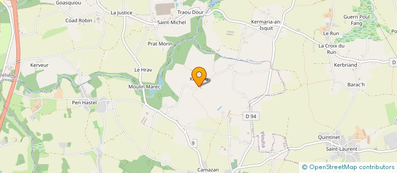 localisation de l'entreprise MONSIEUR DAMIEN BORNAIS  PLUDUAL