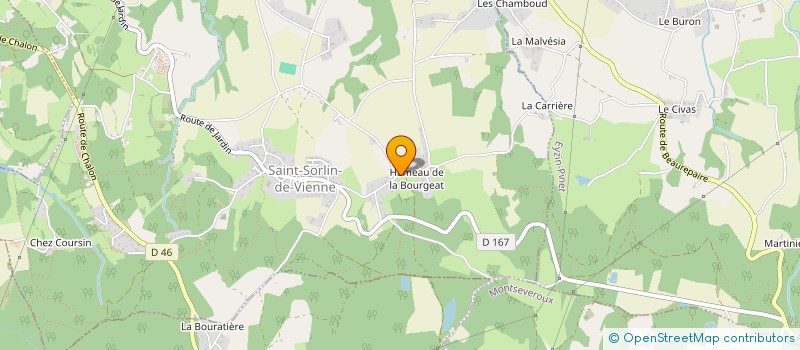 localisation de l'entreprise MONSIEUR DAMIEN BORNE  SAINT-SORLIN-DE-VIENNE