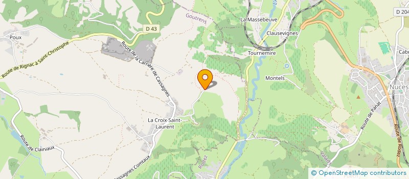 localisation de l'entreprise MONSIEUR DAMIEN BOSCUS  GOUTRENS