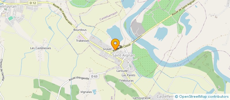 localisation de l'entreprise MONSIEUR DAMIEN BOSQUE  SAINT-AIGNAN