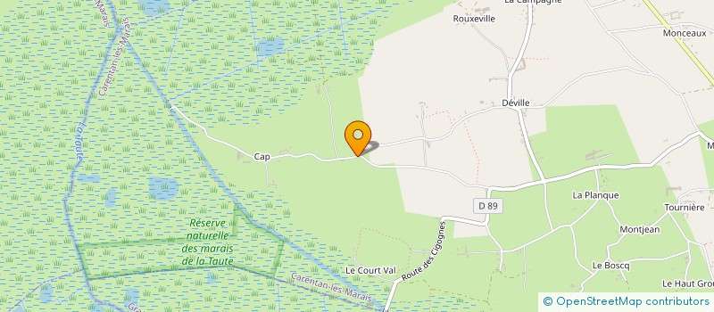 localisation de l'entreprise MONSIEUR DAMIEN BOUET  CARENTAN-LES-MARAIS