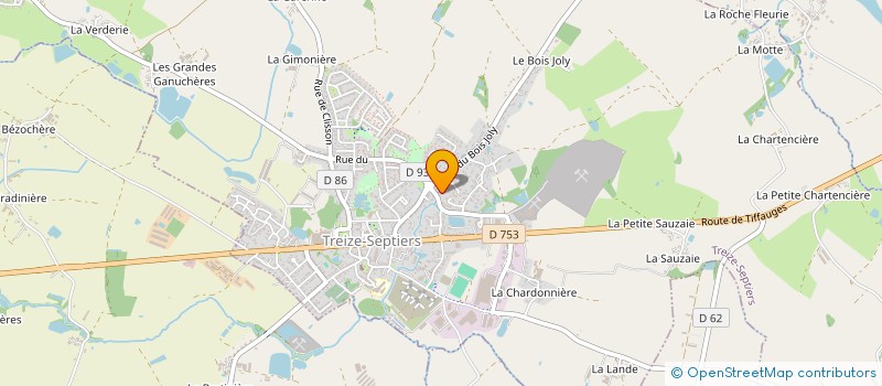 localisation de l'entreprise MONSIEUR DAMIEN BOULANDET  TREIZE-SEPTIERS