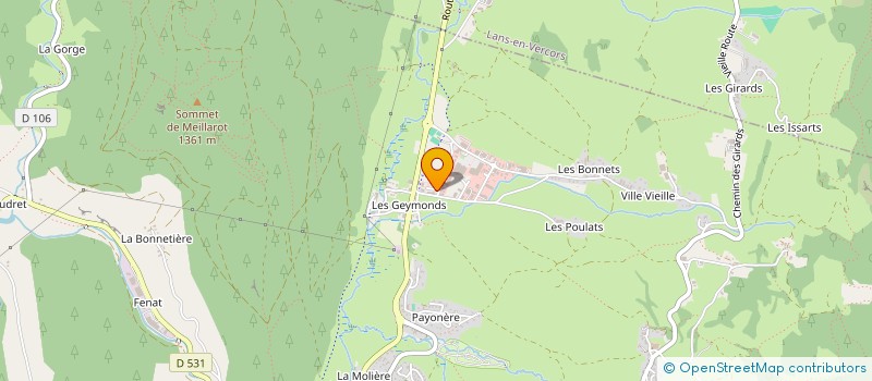 localisation de l'entreprise MONSIEUR DAMIEN BOULANGER  VILLARD-DE-LANS