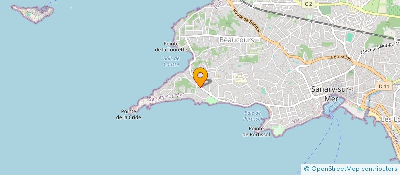 localisation de l'entreprise MONSIEUR DAMIEN BOULANGER  SANARY-SUR-MER