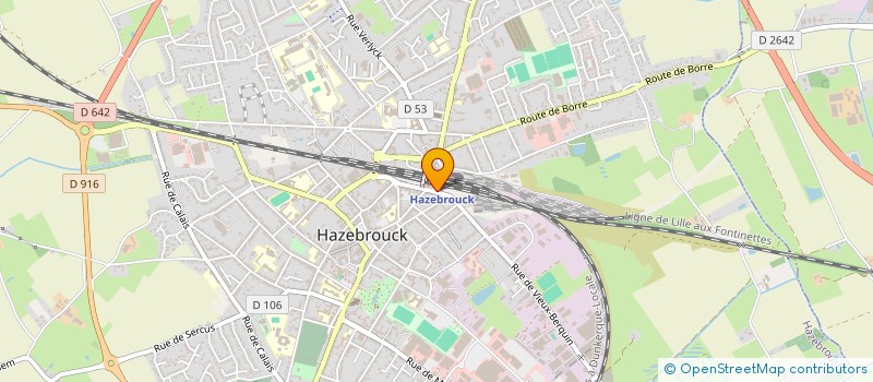 localisation de l'entreprise MONSIEUR DAMIEN BOUQUET  HAZEBROUCK