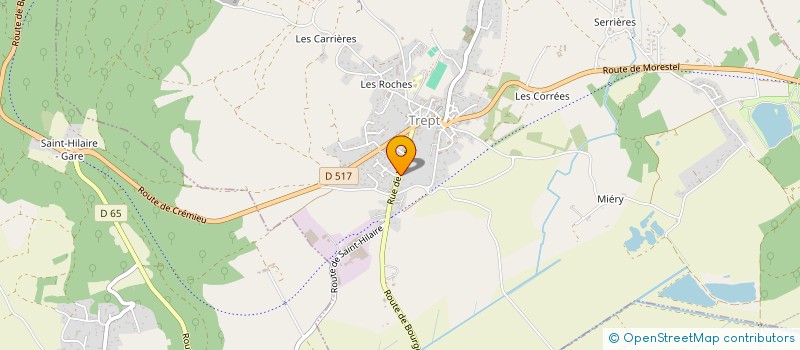 localisation de l'entreprise MONSIEUR DAMIEN BOUQUET  CREMIEU