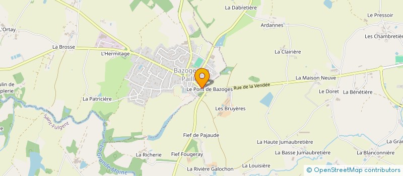 localisation de l'entreprise MONSIEUR DAMIEN BOURGEADE  BAZOGES-EN-PAILLERS