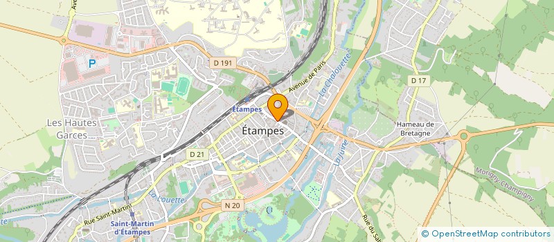 localisation de l'entreprise MONSIEUR DAMIEN BOURREAU  ETAMPES