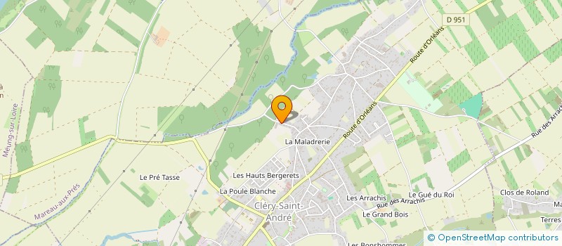 localisation de l'entreprise MONSIEUR DAMIEN BOUVARD à CLERY-SAINT-ANDRE