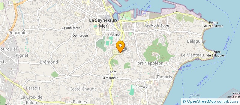 localisation de l'entreprise MONSIEUR DAMIEN BRETHES à LA SEYNE-SUR-MER