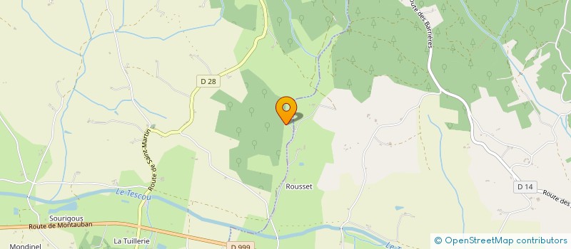 localisation de l'entreprise MONSIEUR DAMIEN BRETOU  SALVAGNAC