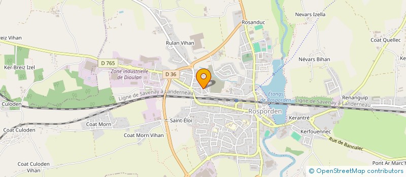 localisation de l'entreprise MONSIEUR DAMIEN BRIANT  ROSPORDEN