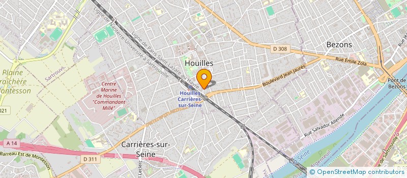 localisation de l'entreprise MONSIEUR DAMIEN BRIANT  HOUILLES