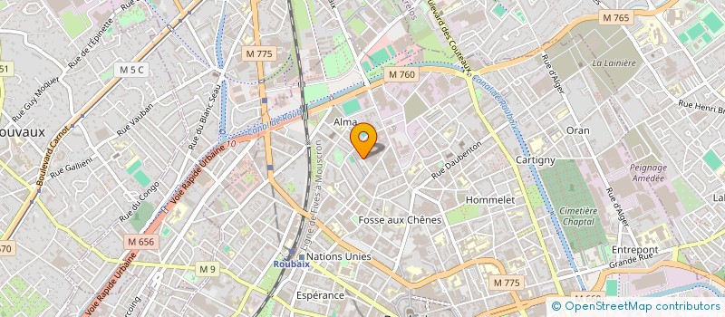 localisation de l'entreprise MONSIEUR DAMIEN BRICOUT  MARQUETTE-LEZ-LILLE