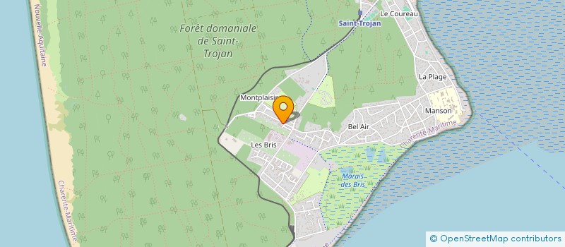 localisation de l'entreprise MONSIEUR DAMIEN BRIFFAUD  SAINT-TROJAN-LES-BAINS
