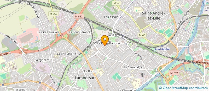 localisation de l'entreprise MONSIEUR DAMIEN BROQUET à LAMBERSART