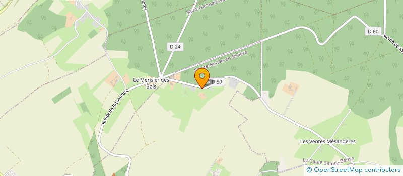 localisation de l'entreprise MONSIEUR DAMIEN BRUCHET  SAINTE-BEUVE-EN-RIVIERE