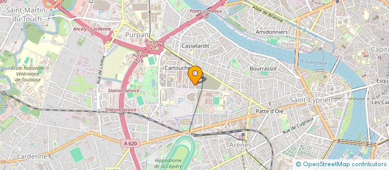 localisation de l'entreprise MONSIEUR DAMIEN BRUGNERA  TOULOUSE