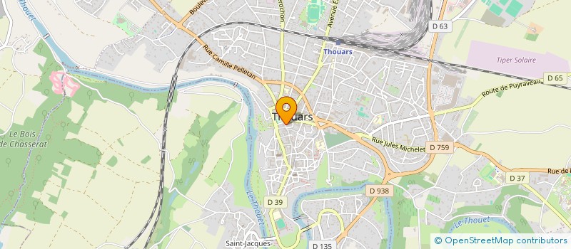 localisation de l'entreprise MONSIEUR DAMIEN BRUNEAU  THOUARS