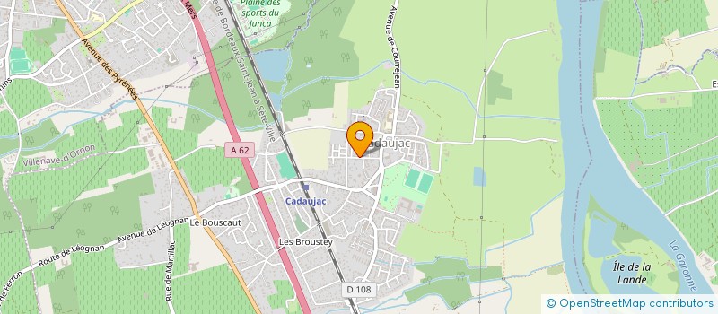 localisation de l'entreprise MONSIEUR DAMIEN BRUNEAU  CADAUJAC