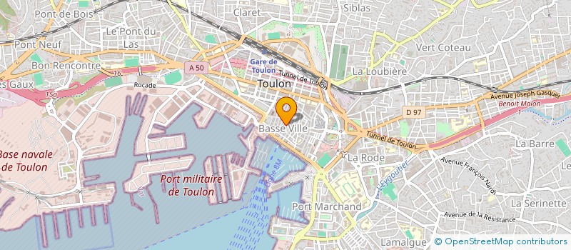 localisation de l'entreprise MONSIEUR DAMIEN BRUNET à TOULON