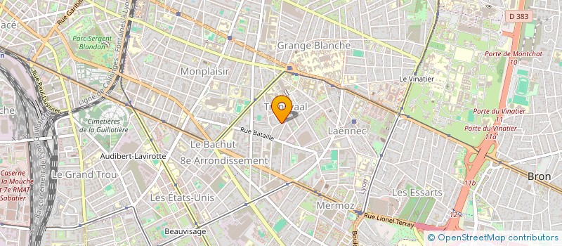 localisation de l'entreprise MONSIEUR DAMIEN BRUNIER  LYON