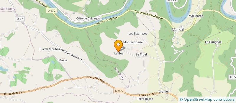 localisation de l'entreprise MONSIEUR DAMIEN BRUNIQUEL  LE FRAYSSE