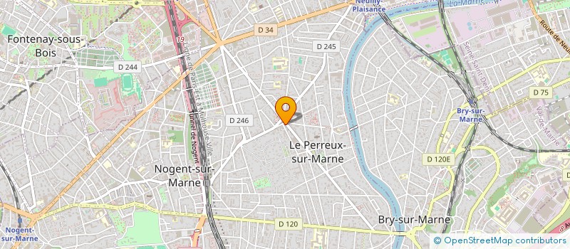 localisation de l'entreprise MONSIEUR DAMIEN BRUNO  LE PERREUX-SUR-MARNE