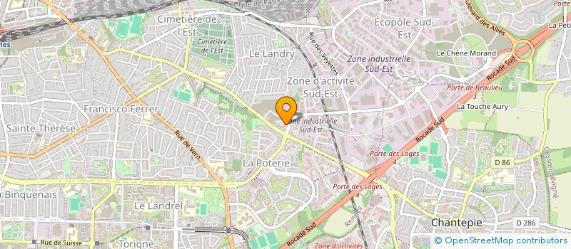 localisation de l'entreprise MONSIEUR DAMIEN BUQUEN  RENNES