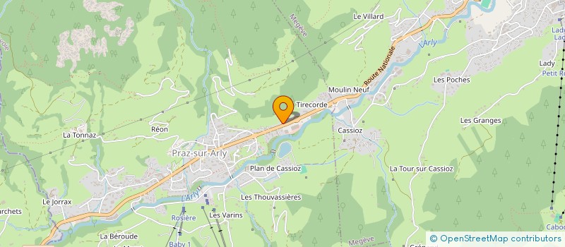 localisation de l'entreprise MONSIEUR DAMIEN BURGAL BEGUIN à PRAZ-SUR-ARLY