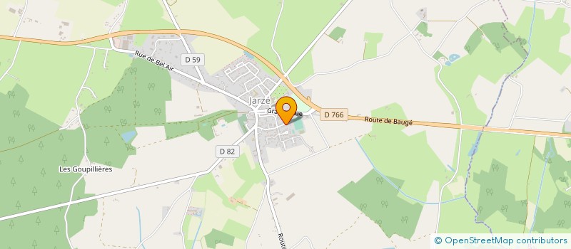 localisation de l'entreprise MONSIEUR DAMIEN BURY  JARZE VILLAGES