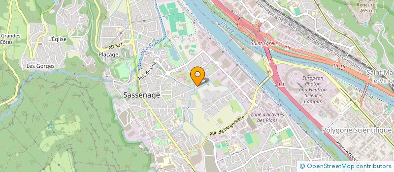 localisation de l'entreprise MONSIEUR DAMIEN BUTTARD  SASSENAGE