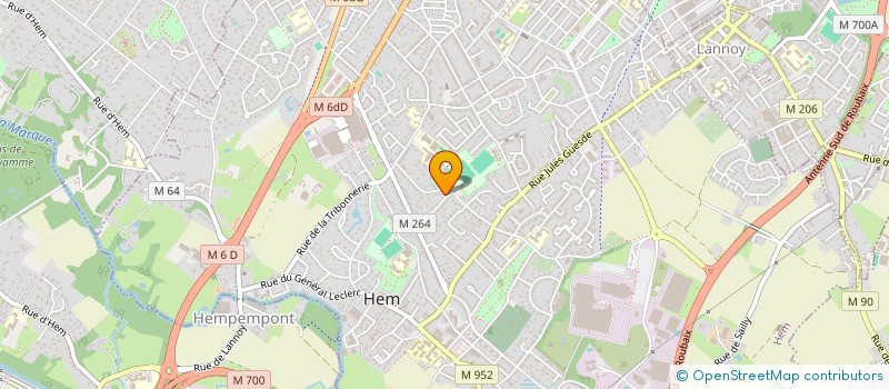 localisation de l'entreprise MONSIEUR DAMIEN CABY  HEM