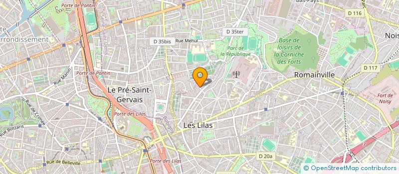 localisation de l'entreprise MONSIEUR DAMIEN CACCIA à LES LILAS