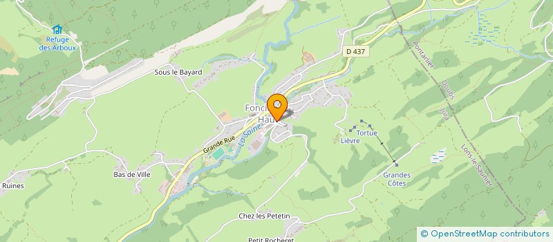 localisation de l'entreprise MONSIEUR DAMIEN CALIARI  FONCINE-LE-HAUT