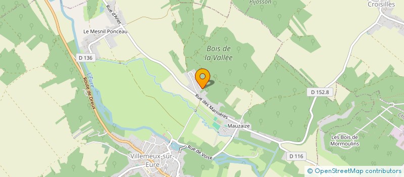 localisation de l'entreprise MONSIEUR DAMIEN CAMILOTTO à VILLEMEUX-SUR-EURE