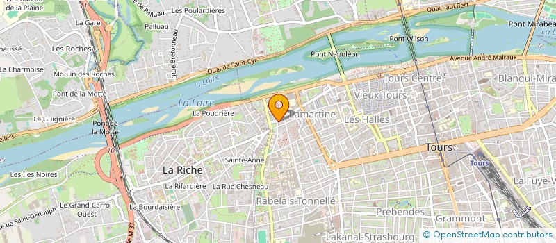 localisation de l'entreprise MONSIEUR DAMIEN CAMPAGNA  TOURS