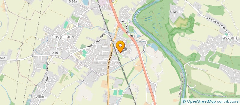localisation de l'entreprise MONSIEUR DAMIEN CANDILLE  PINS-JUSTARET