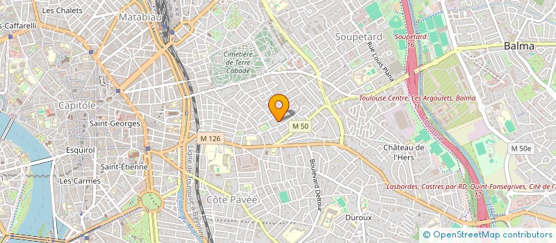 localisation de l'entreprise MONSIEUR DAMIEN CARQUILLAT  TOULOUSE
