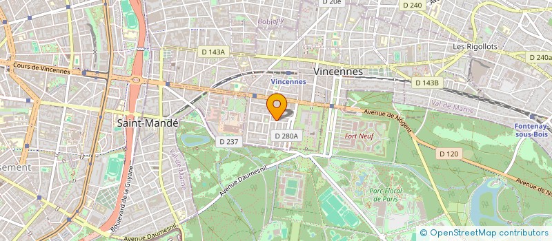 localisation de l'entreprise MONSIEUR DAMIEN CARVAL à VINCENNES